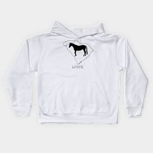 South Carolina Horse Lover Gift Kids Hoodie